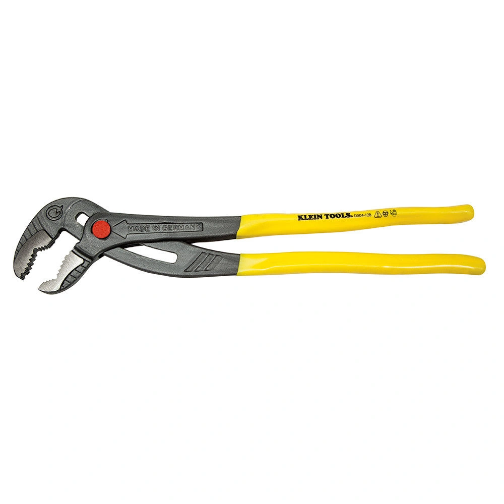 Klein 10" Quick-Adjust Grips: Conquer Tasks with Klaw Pump Pliers. Built Tough, Get Yours Now!